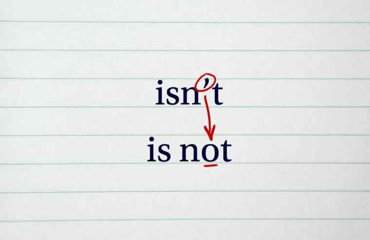 Do use apostrophes for contractions
