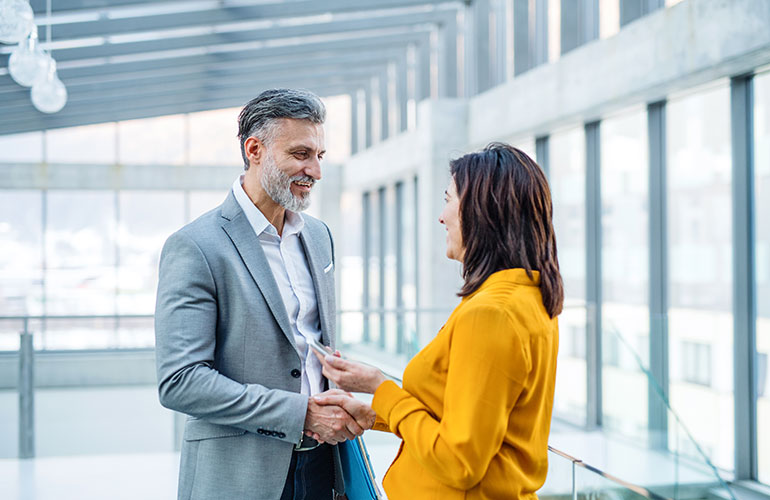 Don't shake a woman's hand unless she offers