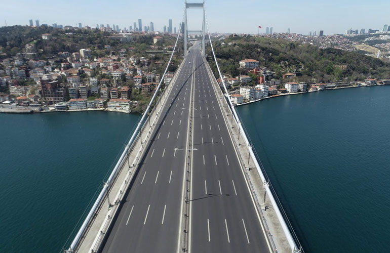 Empty streets in Istanbul