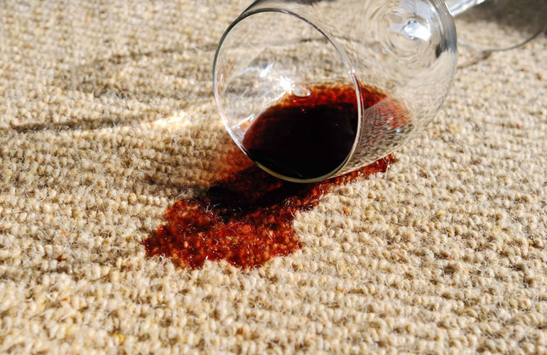 Remove a stain from the carpet