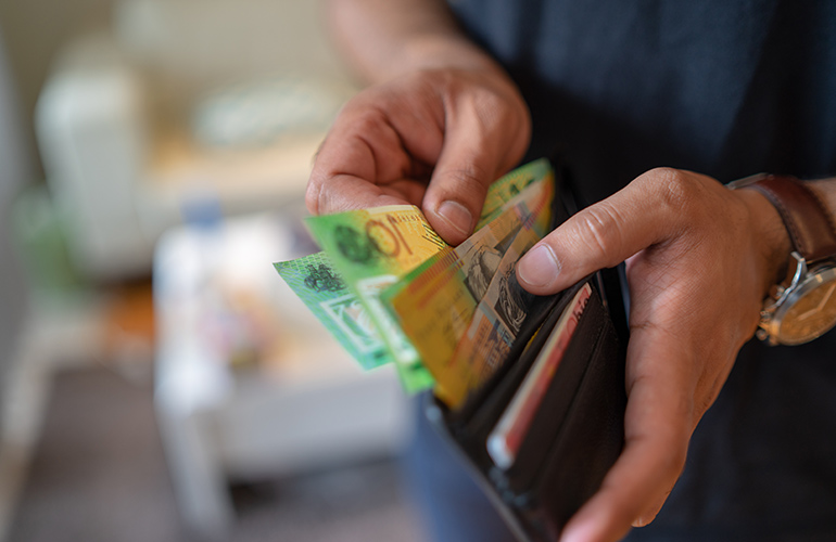 I go to the ATM only once a week and pay for everything with cash
