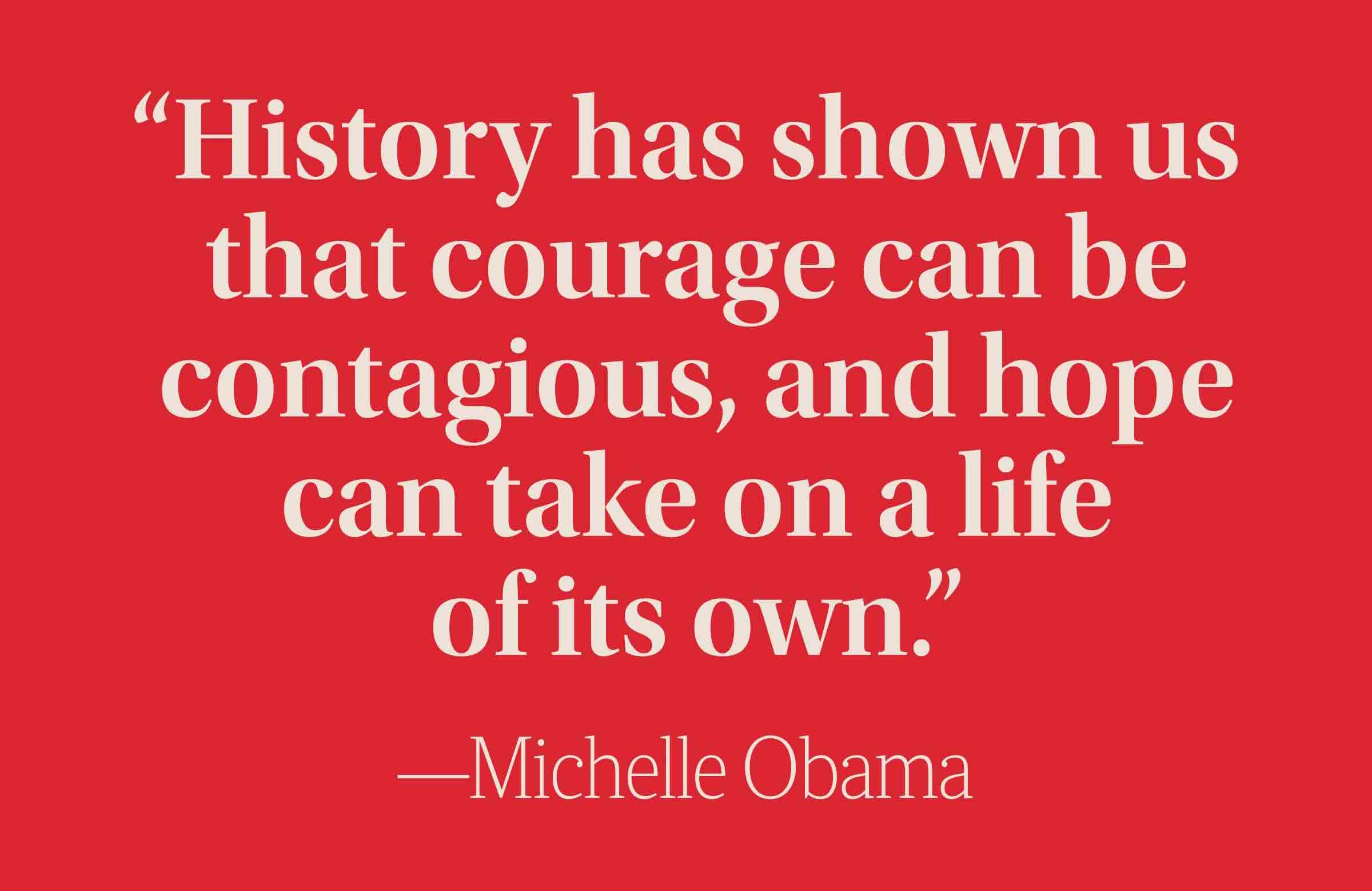 Courage is contagious