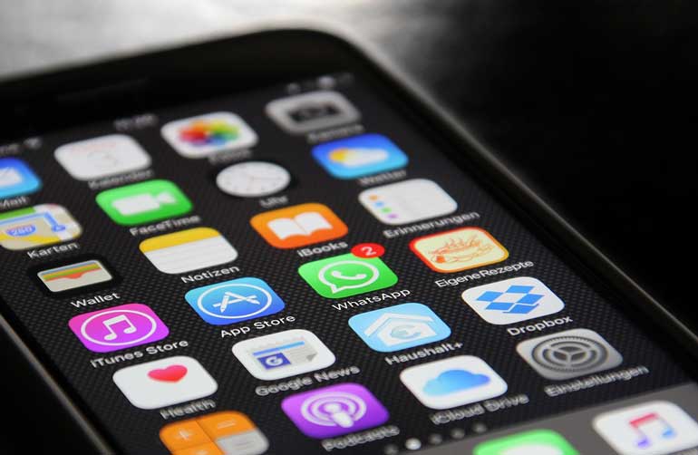 Setting your phone on the table
