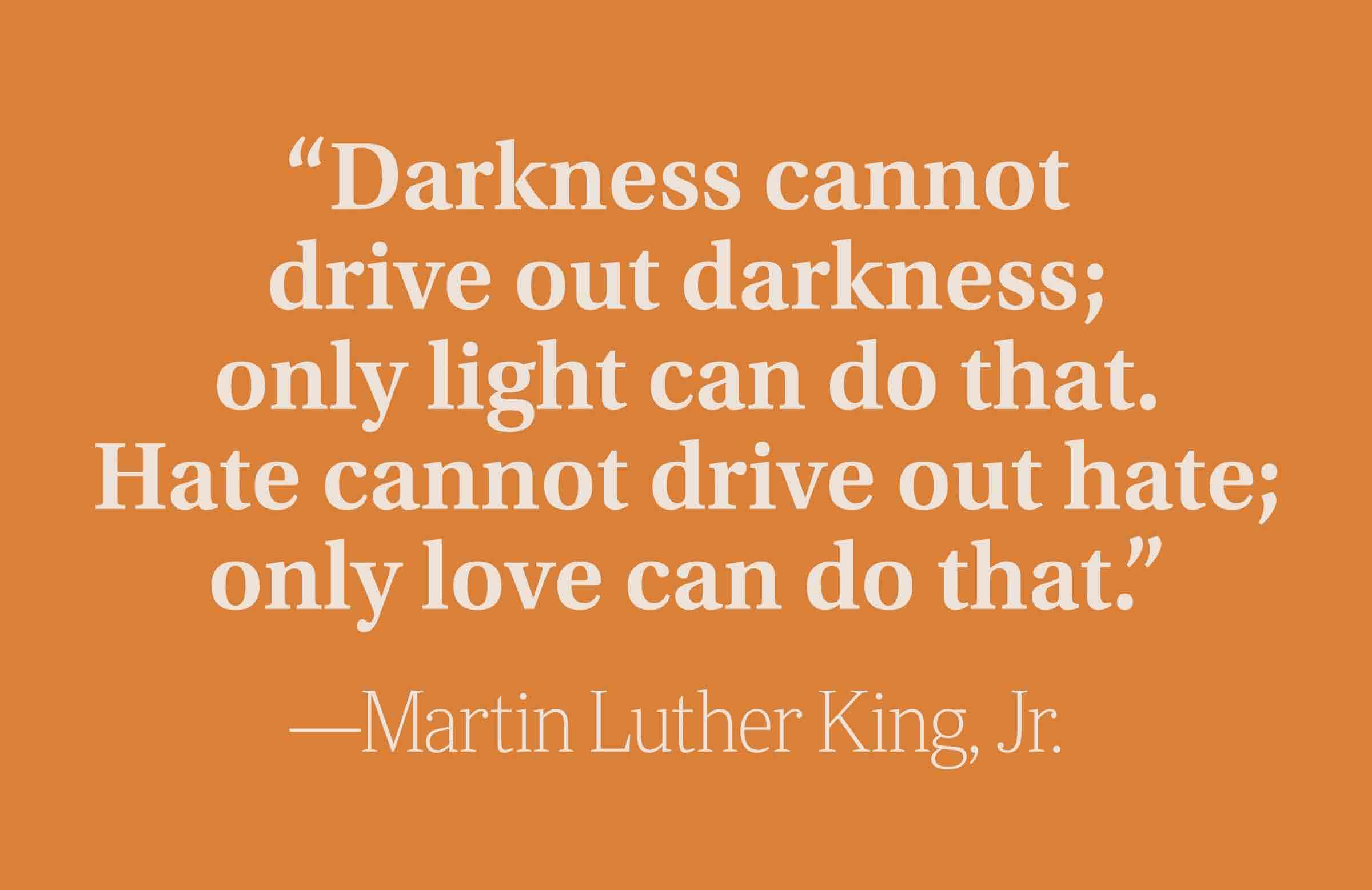 Light and dark, love and hate