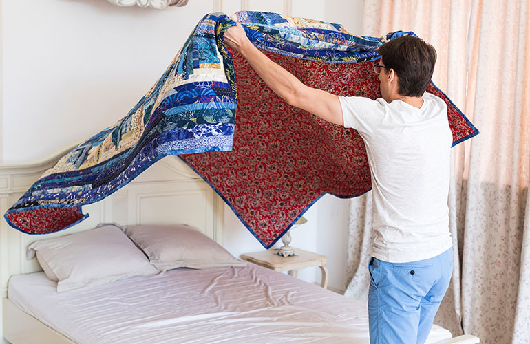Sanitising bedding