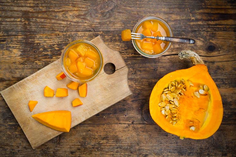 Save the peels of pumpkins and winter squashes