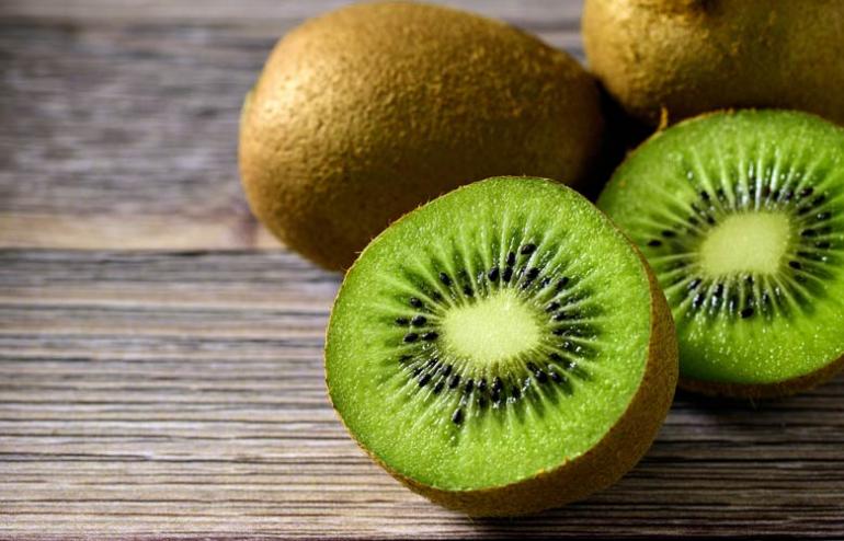 Slice two kiwis into your morning smoothie