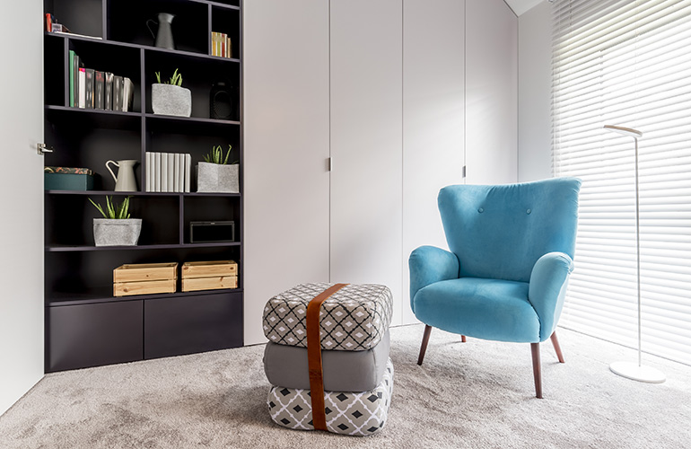 Built-in storage makes the most of a small space