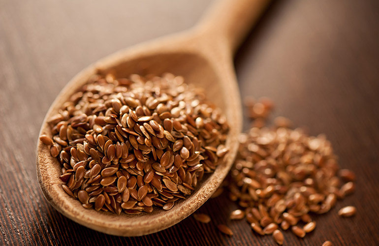 Sprinkle a teaspoon of ground flaxseeds