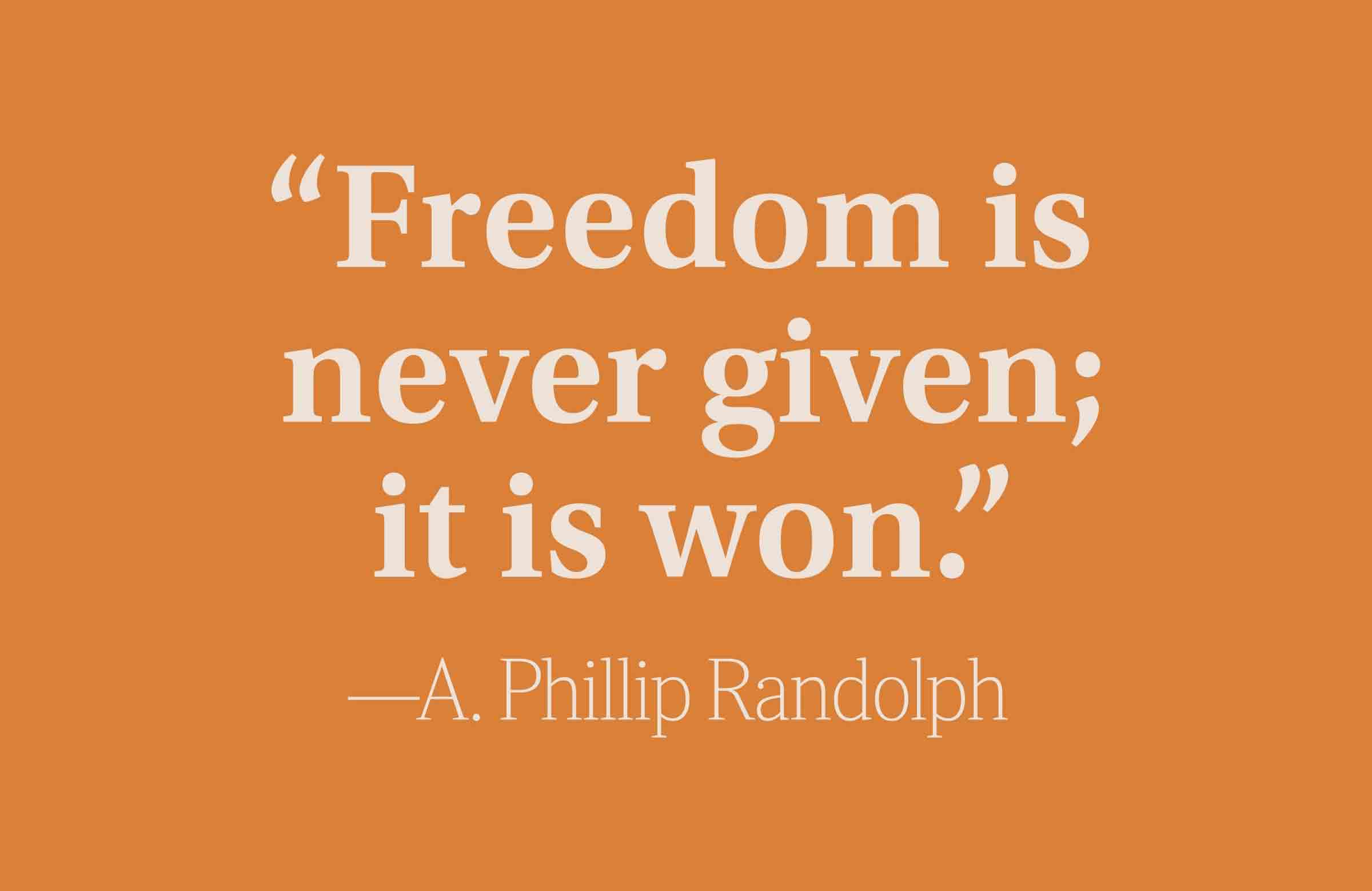 Freedom is won
