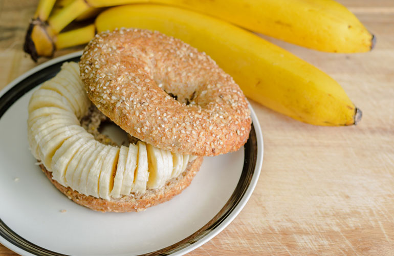 Healthy toppers for wholemeal bagels and toast