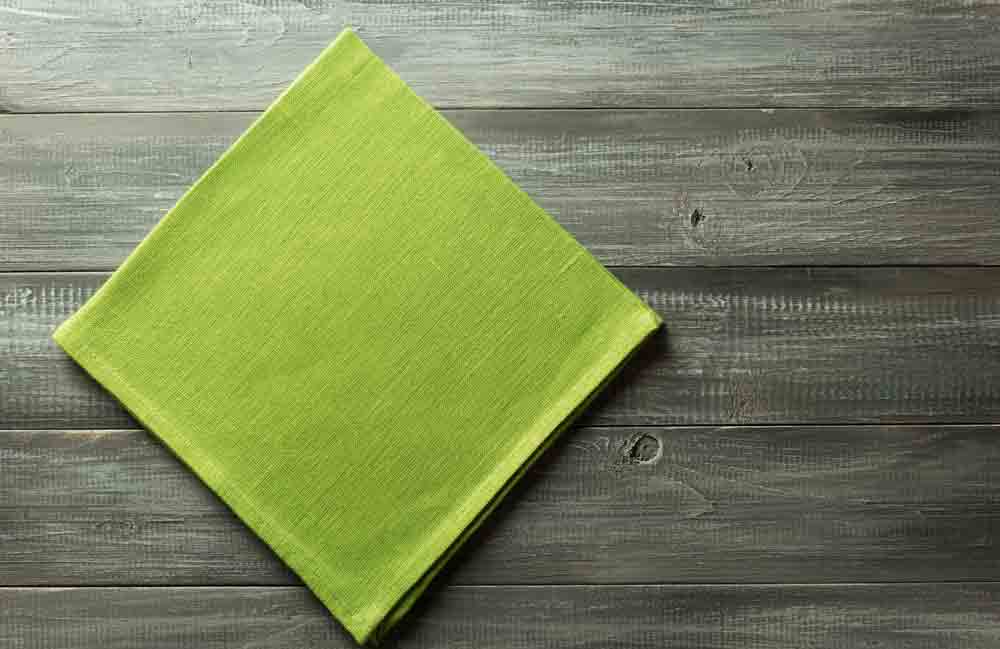 That goes for napkins, too