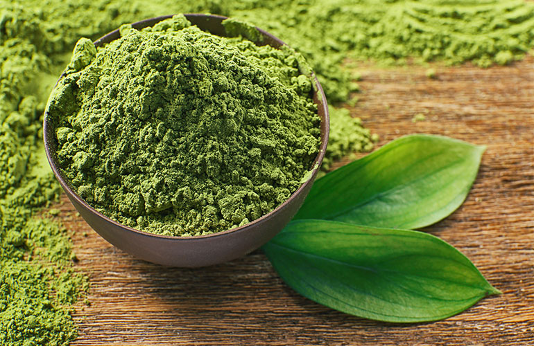 Green tea-infused serums