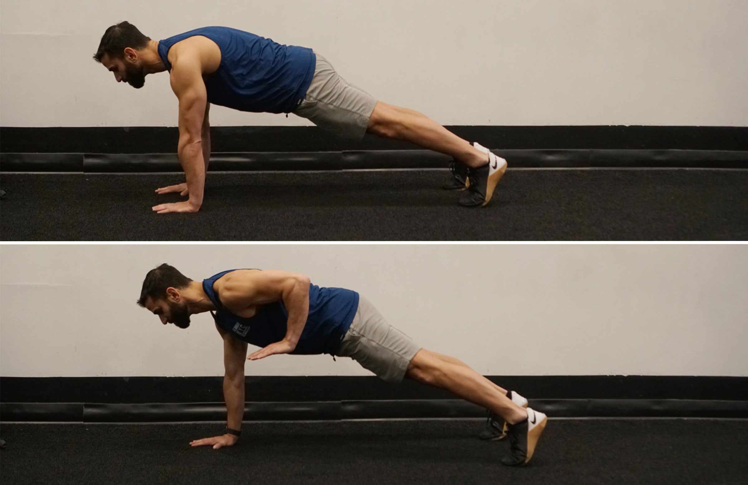 High Plank With Bodyweight Row