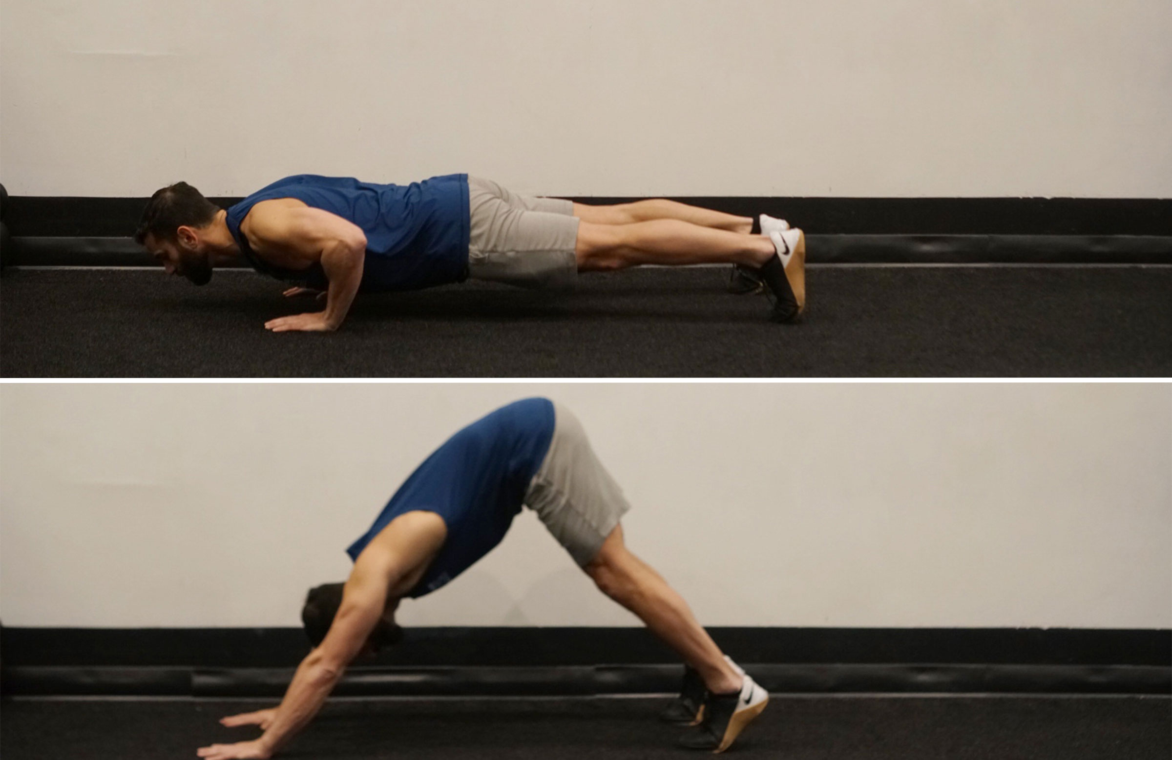 Push Up to Downward Dog