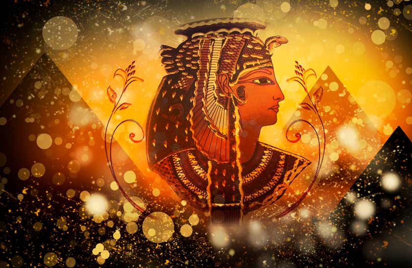 Cleopatra and her sister, Arsinoe