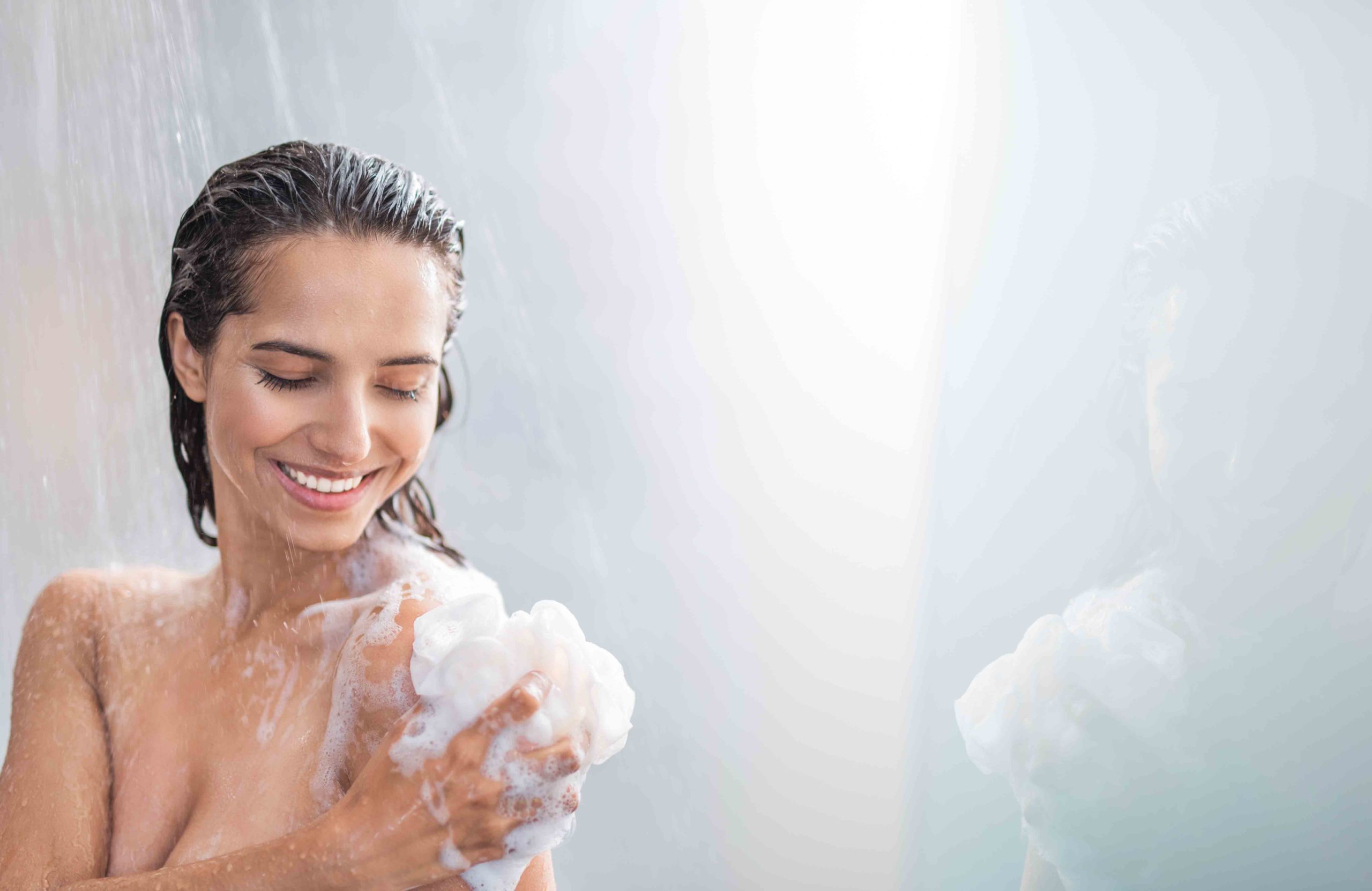 You scrub your body during washing
