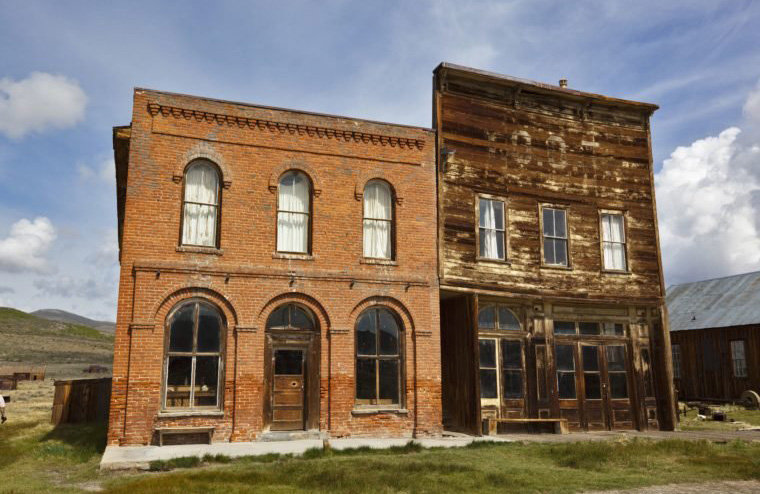 The remains of a ghost town