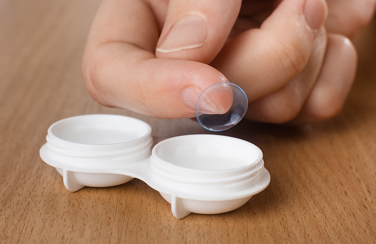 Take your contacts out to sleep