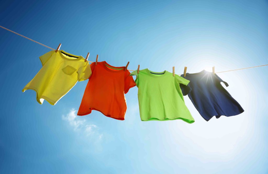 Wash bright colours with salt