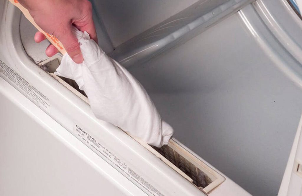 Paint stick to clean lint build-up
