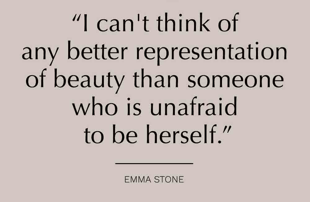 Being yourself is beautiful