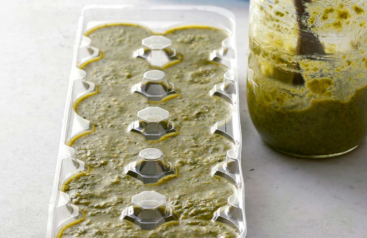 Freeze single-serving sauces