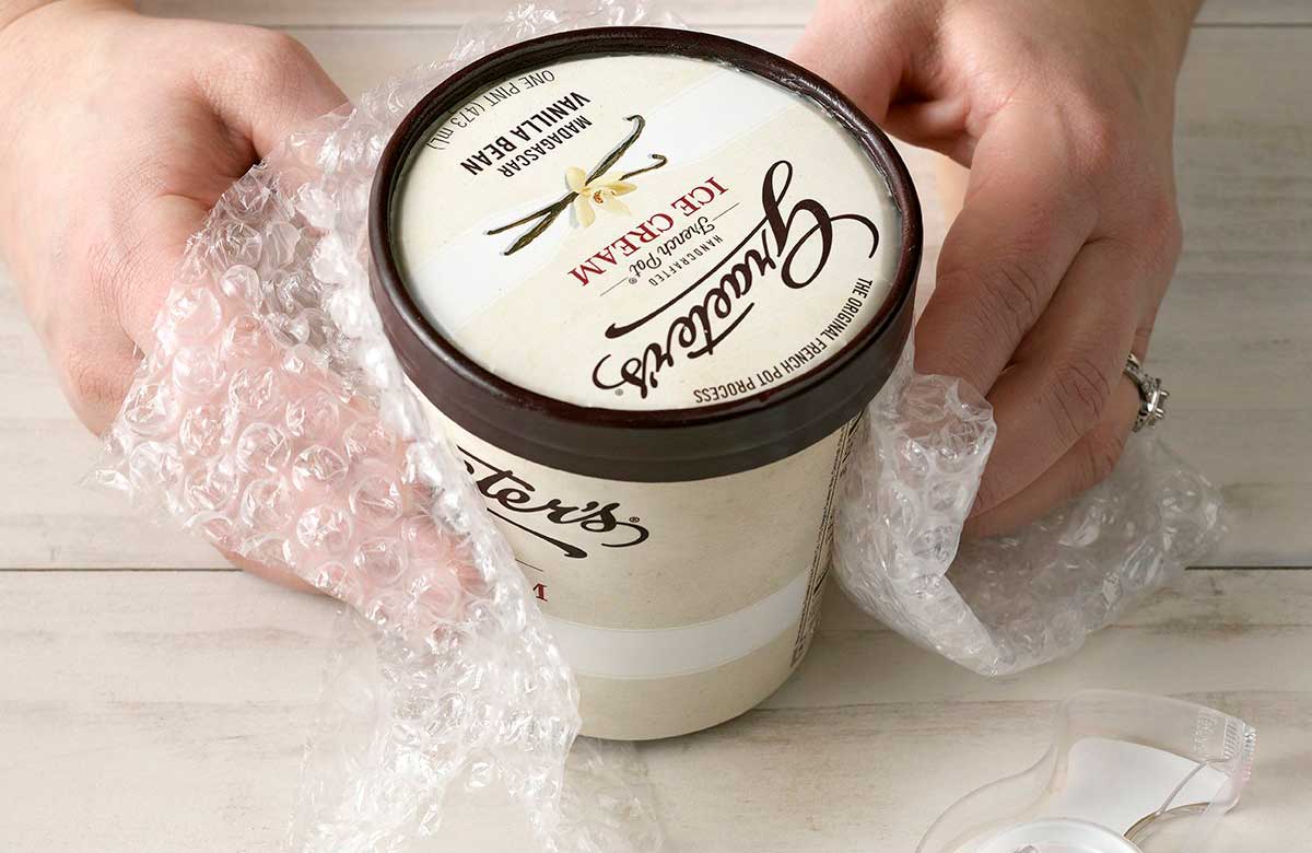 Keep ice cream cool