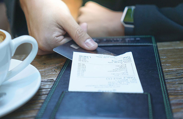 Splitting the bill at the end