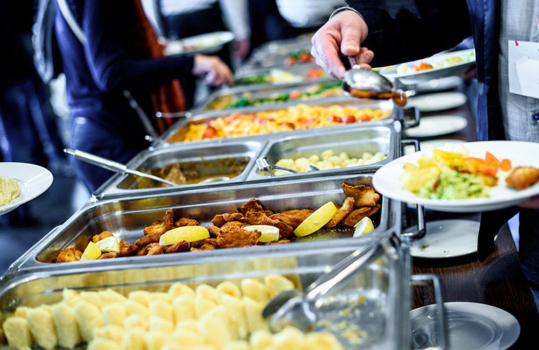 Buffet food