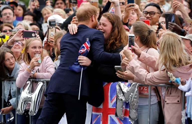 He gives good hugs