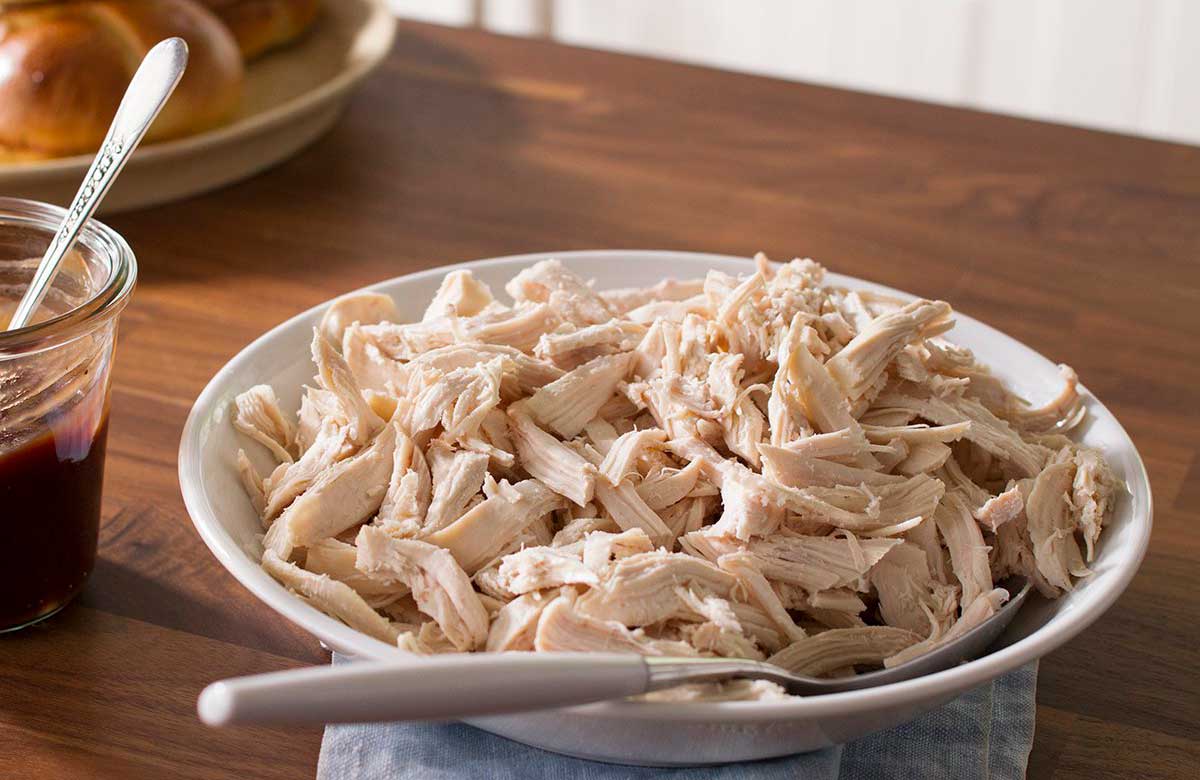 Shred chicken quick