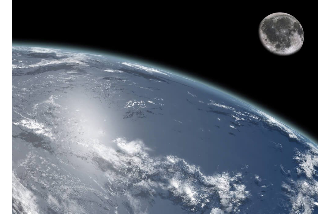 The moon is disappearing