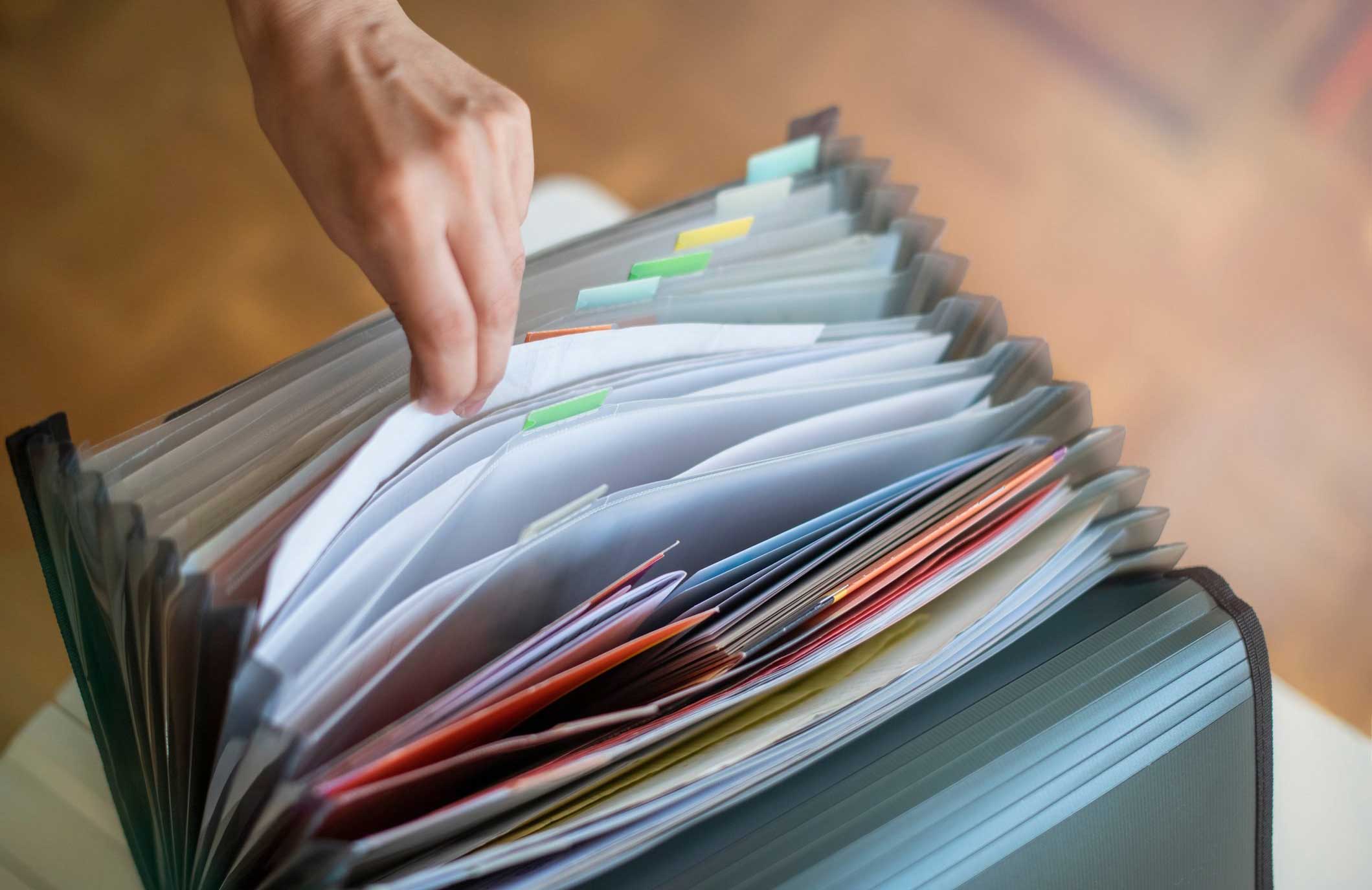 File important papers right away
