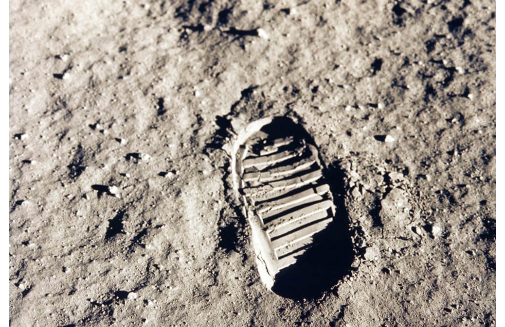 There are fresh footprints on the moon’s surface