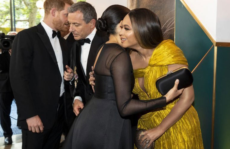 She bonded with Beyoncé