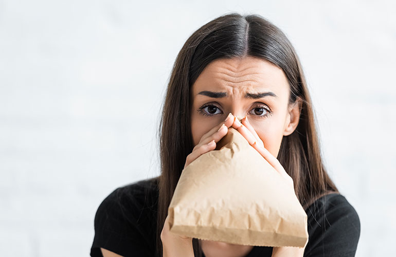 Breathe better with a paper bag
