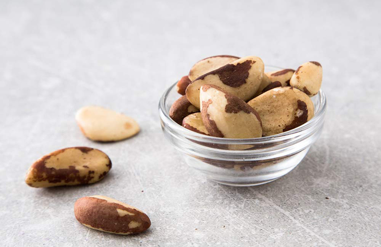 Toast some Brazil nuts and sprinkle over your salad