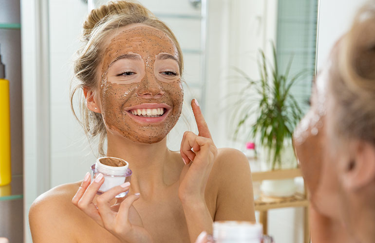 Try a clay face mask