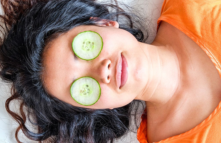 Cucumber slices