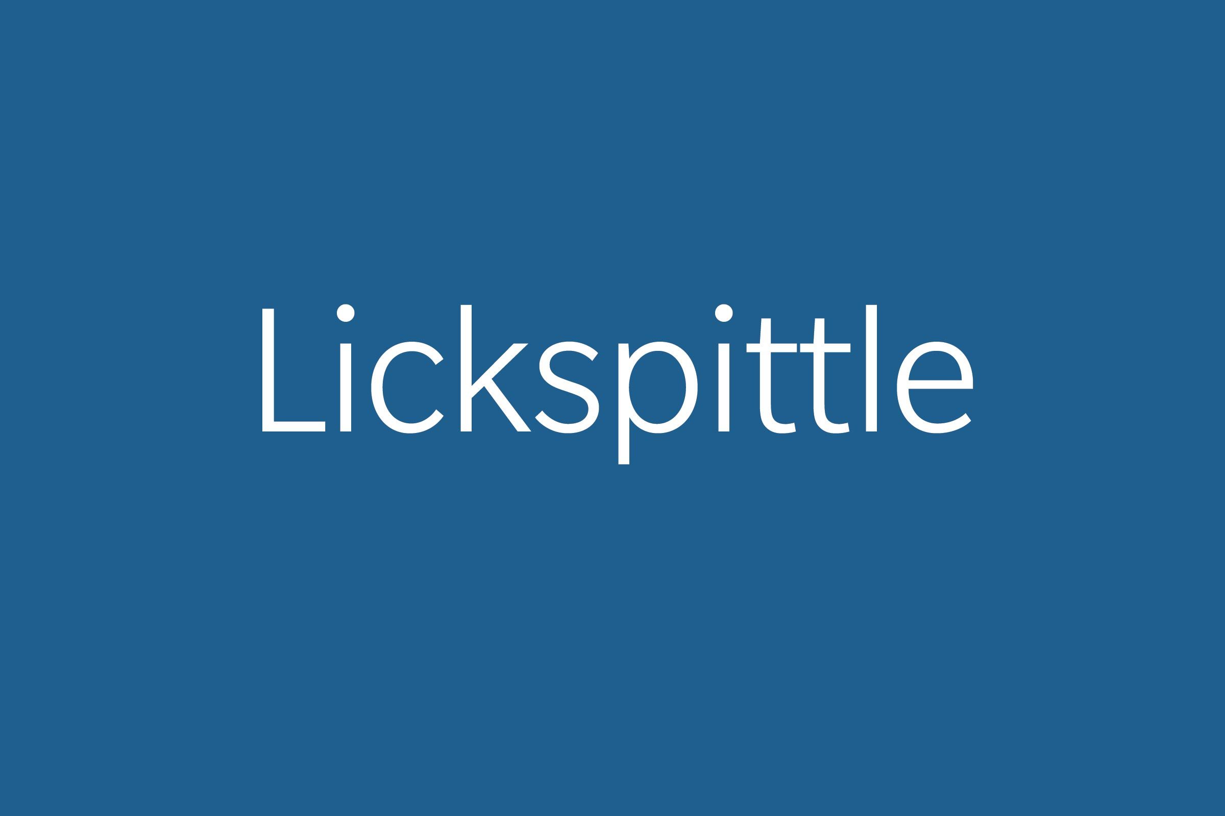 Lickspittle