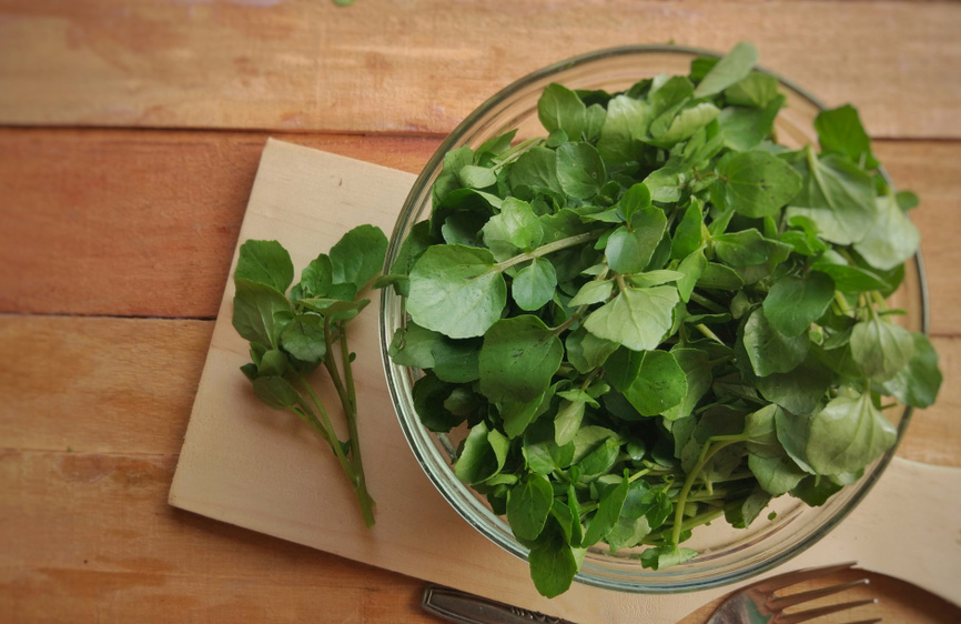 Top your taco with watercress