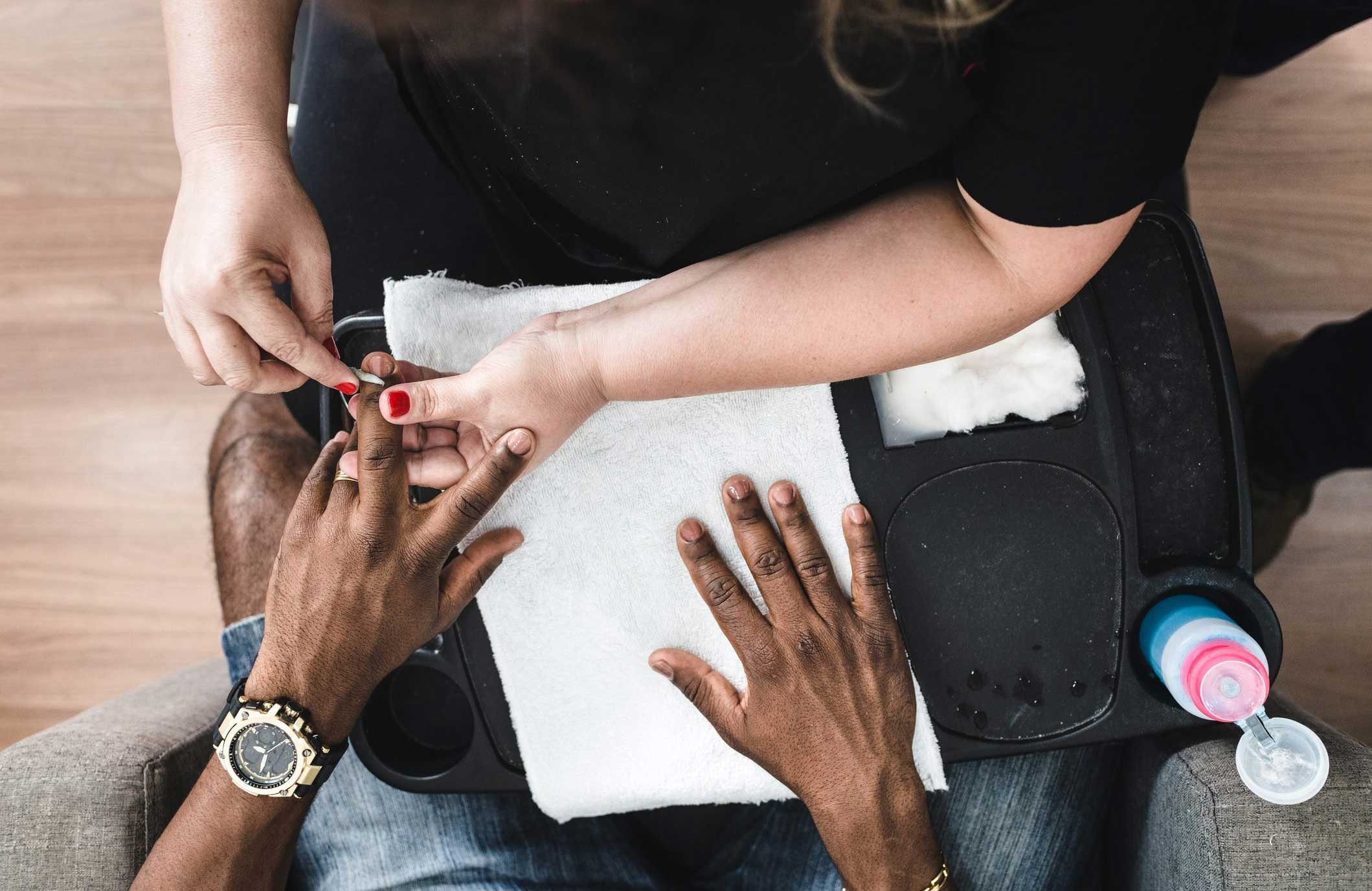 Scrub under your nails