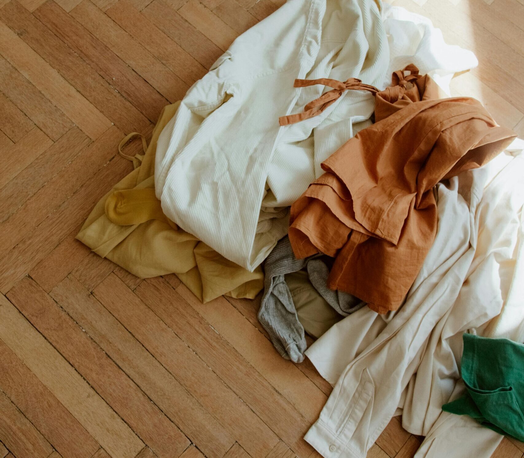The clothes pile