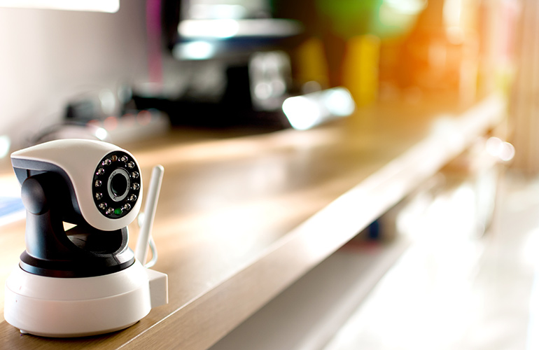 Using security cameras