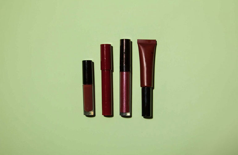 Swipe on a dark lip colour