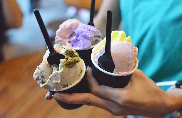 Eat ice cream