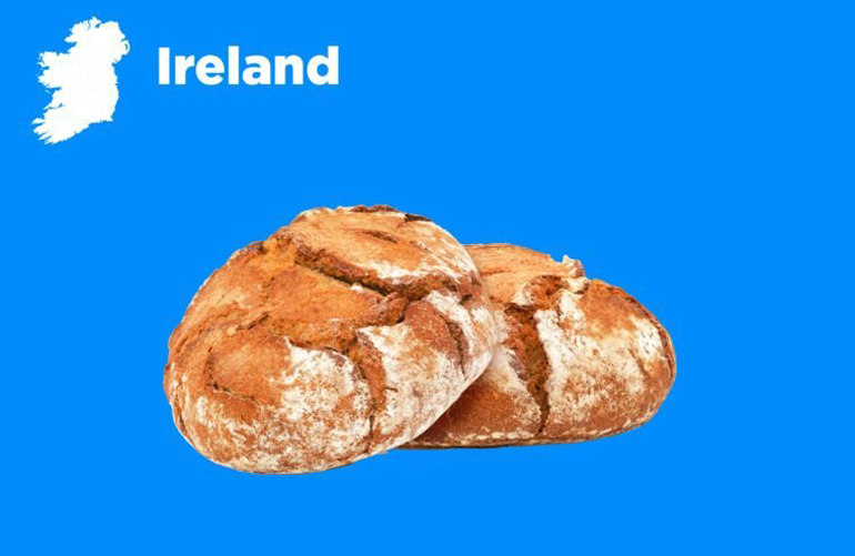Ireland: Bang bread against the walls