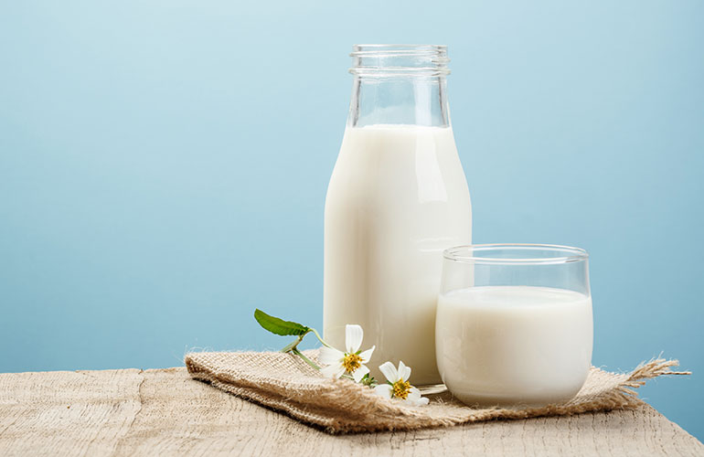 Milk and high-lactose dairy foods