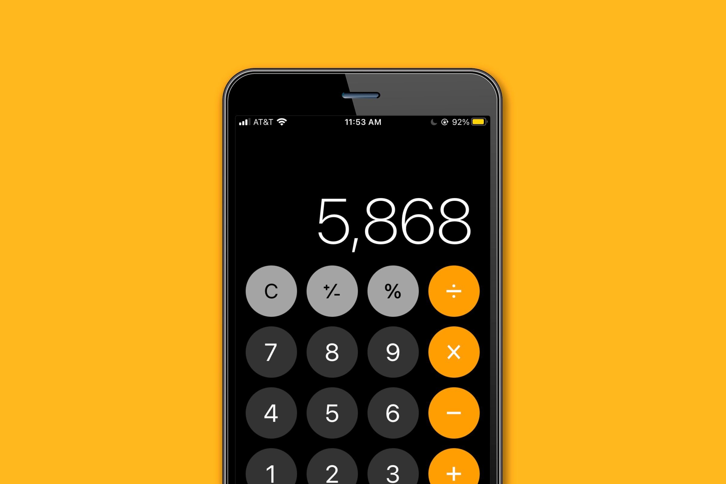 Access the calculator’s hidden backspace button